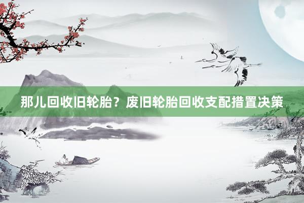 那儿回收旧轮胎？废旧轮胎回收支配措置决策